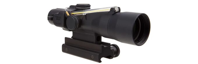 Trijicon 3x30 ACOG Illum Amber Horseshoe/Dot 5.56x45mm/62gr Riflescope w/ TA60 Mount 400130